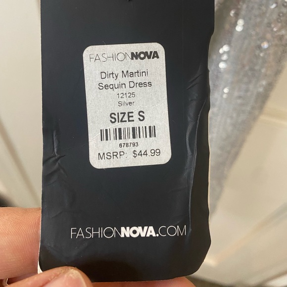 Silver Sequin Dress - Picture 5 of 7